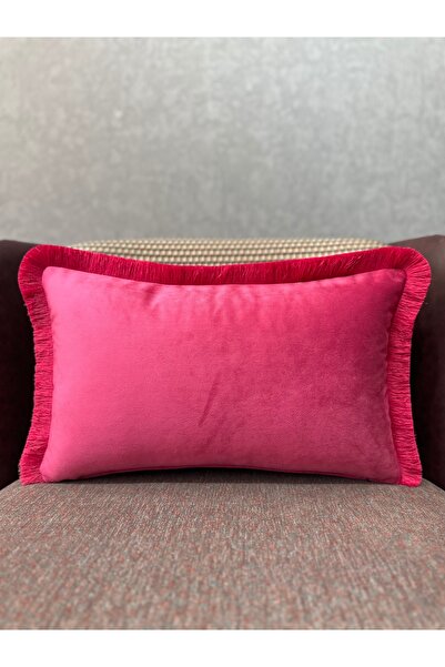 Fabricland Importat İ mătase a catifea UŞYA CULOARE ROZ PÜ cu ciucuri IRLENT ...