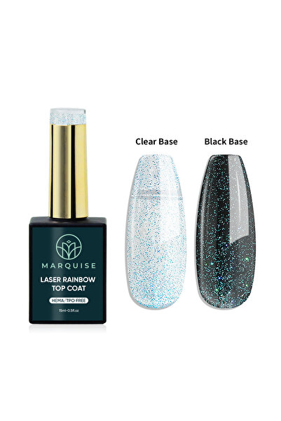 delis Top Coat Laser Rainbow Χωρίς HEMA/TPO, Marquise, 15 ml