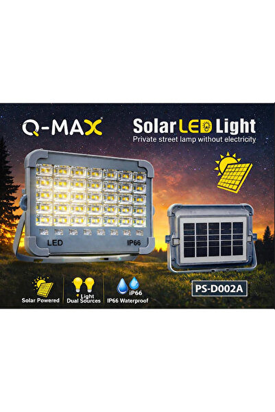 OEM 200 watt Q-max Solar Led Işıldak Su Geçirmez Ps-d002a (çakarlı)