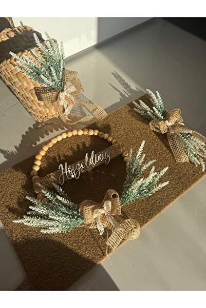 REMO Kapı Süsü Paspas Takımı 3 Lü Lavantalı Paspas Seti Takımı Hediyelik Ev D...