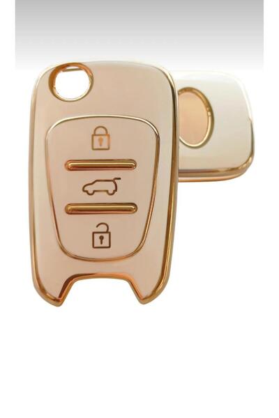 ÖZEN KEYS Hyundai 2007-2012 I20 I10 I30 White Auto Key Remote Cover Case Whit...