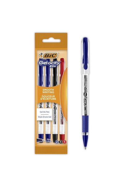 Bic Pix cu gel Gel-ocity Stic, 0.5 mm, diverse culori, punga 4 buc/set