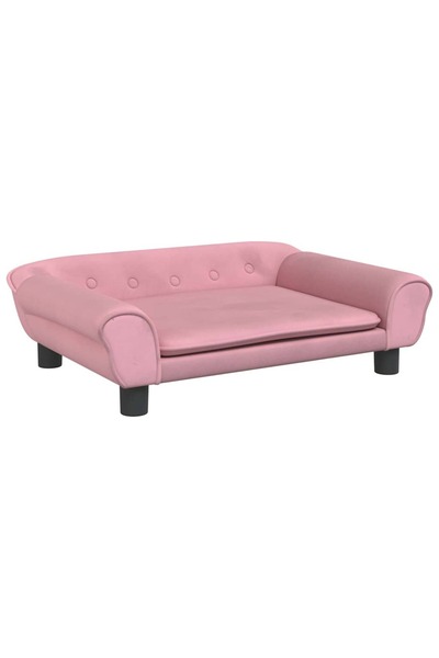 vidaxl Canapea pentru copii, roz, 70x45x26 cm, catifea