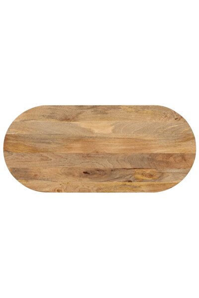 vidaxl Blat de masă oval, 140x50x3,8 cm, lemn masiv de mango