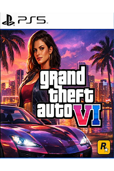 RockStar Games Ps5 GTA 6 V5 Oyun Kutusu 2 adet Fryer Hediyeli (OYUNSUZ SADECE...