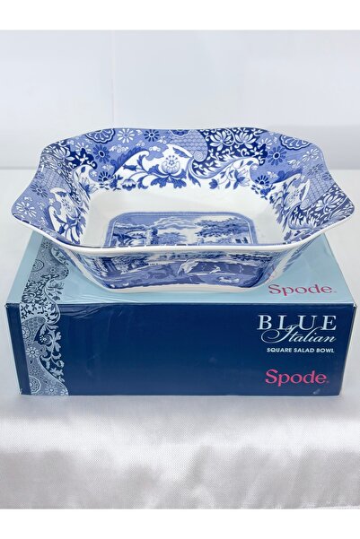 SPODE Blue Italian Kare Salata Servis Kasesi
