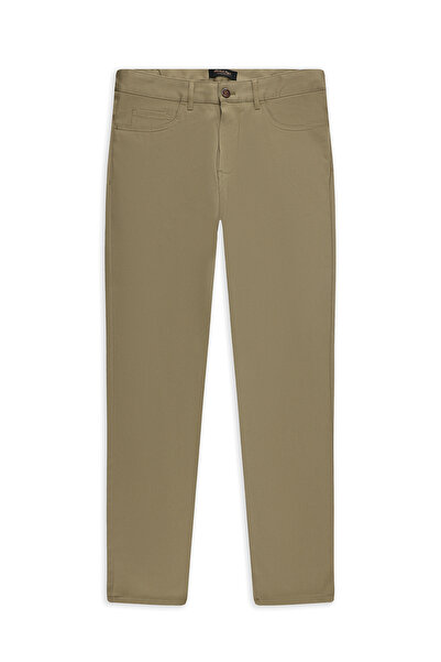 Abdullah Kiğılı 7 Drop Slim Fit затегнати панталони с шарка от еластичен канв...