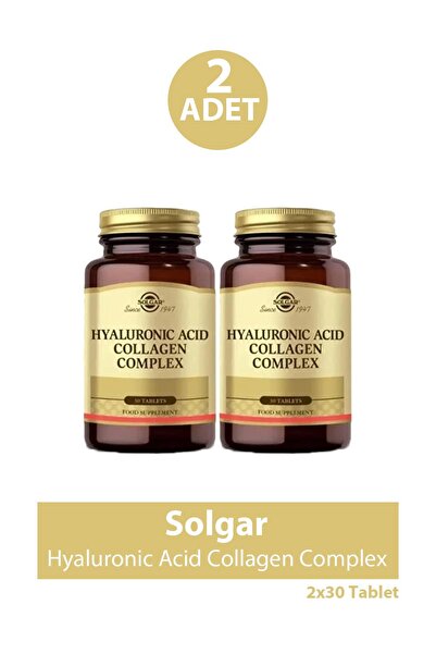 Solgar Hyaluronic Acid Collagen Complex 30 Tablet 2 Adet