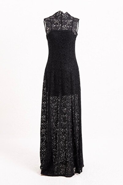 BSL Dantel Maksi Elbise