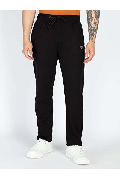 STATUS QUO Basic Regular Fit Black Track Pant
