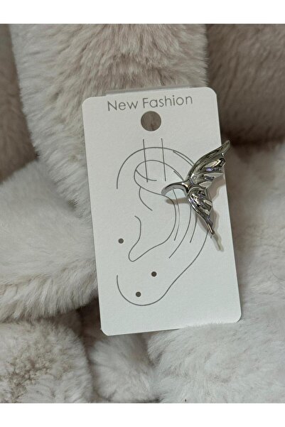 RİAÇANTA&TAKI Gümüş Renk Kuş Figürlü Ear Cuff Kıkırdak Küpesi – Deliksiz Kula...
