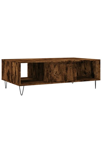 vidaxl Coffee table, smoky oak, 104x60x35 cm, composite wood