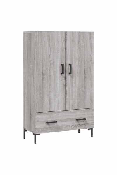 vidaxl Dulap gri Sonoma 69,5x31x115 cm, lemn prelucrat