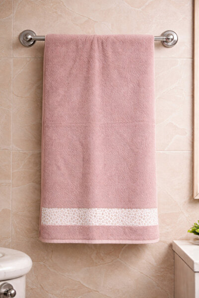 LUNGA VİTA Eponj 100% Cotton 70X140 Jacquard Bath Towel 450 Gr Self Patterned
