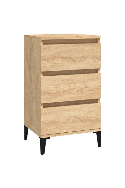 vidaxl Bedside table, sonoma oak, 40x35x70 cm, processed wood