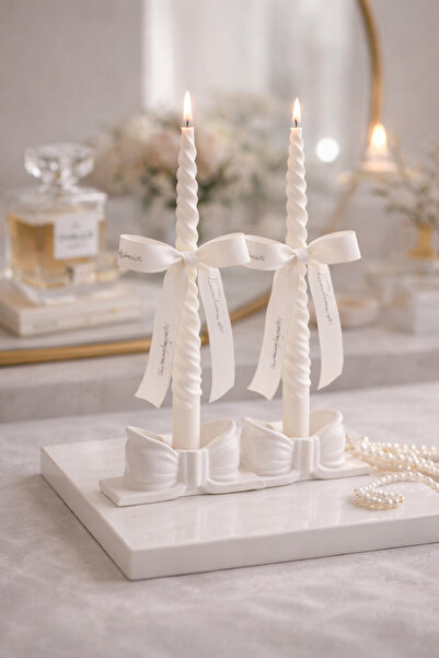 GenelTedarik 2 Adet Fiyonk Mumluk Şamdan