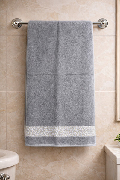 LUNGA VİTA Eponj bumbac 100% Prosop de baie jacquard 70x140 450 gr cu model a...