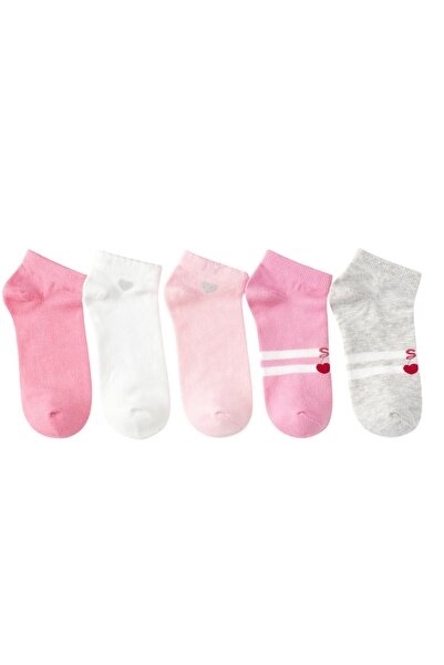 JUST SOCKS 5-Pack Children's Cotton Booties Socks