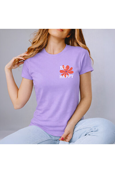 Kartier Tricou Dama Lila Choose to be happy