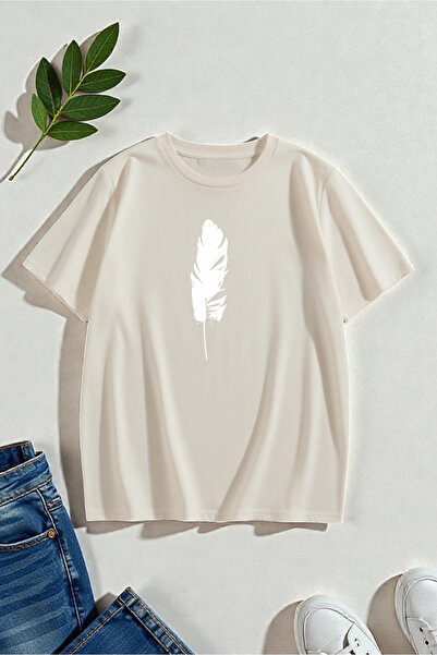 trendypassion Tricou unisex imprimat cu pene