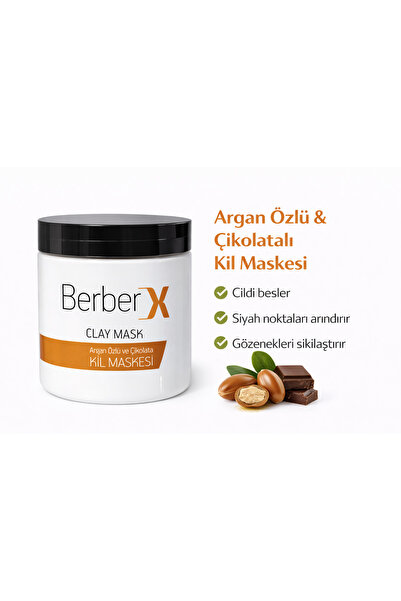 Dr. Reno Dermo Dr. Rena Dermo Berberx Argan Özlü ve Çikolata Kil Maskesi 650gr
