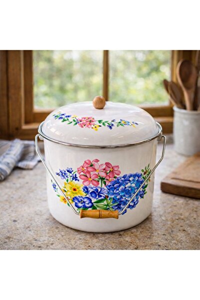 İnci Emaye 30 No. Enamel Covered Copper Pot 18Lt