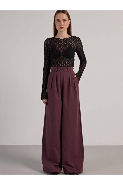 First Angels Women's Lace Long Sleeve Blouse