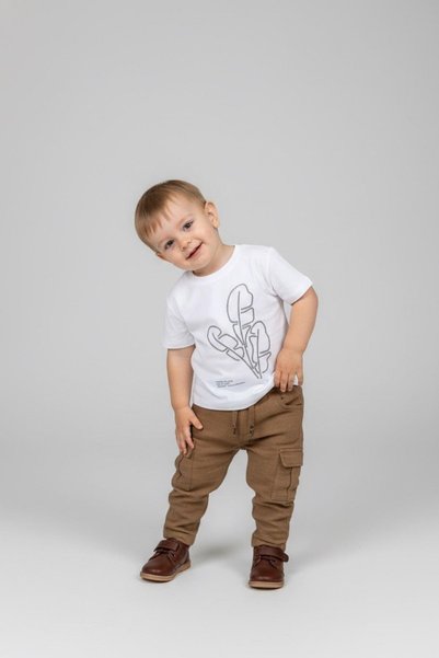 Jack Lions Jacklions Baby Boy 1-5 Years Embossed Pattern Short Sleeve T-Shirt...