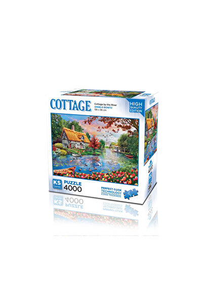 Ks Games Cottage By The River 4000 Parça Puzzle