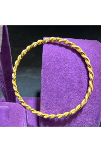 22 Ayar Altın Bilezik Kıvırcık Özel Tasarım 30.64gr Kadın Paksoy - BZ01346