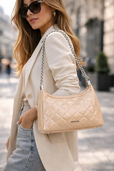 dukidasoturkiye Kapitone Zincir Askılı Kadın Omuz Çantası | MT1545
