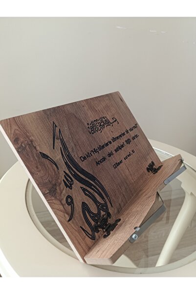 iskender wood ahşap MASA ÜSTÜ AHŞAP KURAN RAHLESİ HEDİYELİK KİTAP OKUMA STAND...