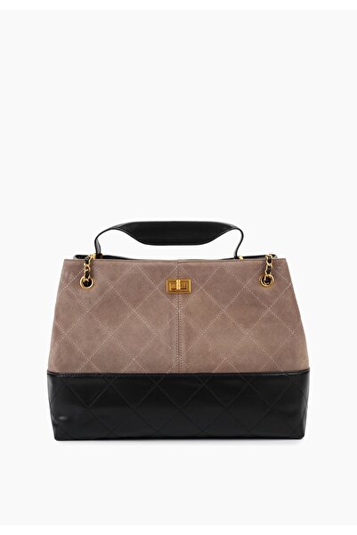 Trendyup Women's shoulder Bag made of eco- Leather , with chain Belt , LORÉ B...