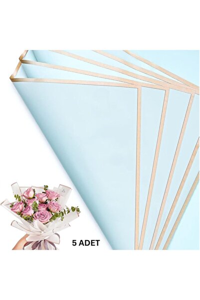 roco paper Çiçek Buket Kağıdı, Altın Kenarlı Çiçek Ambalaj Kağıdı, Mat OPP 58...