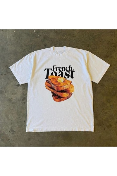 Violon French Toast Printed White T-Shirt