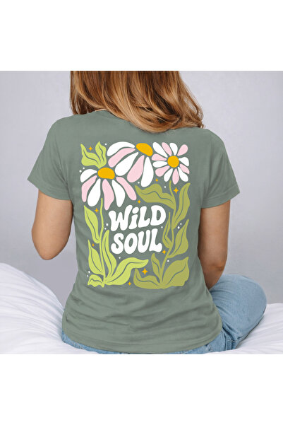 Kartier Tricou Dama Verde Salvie Wild soul