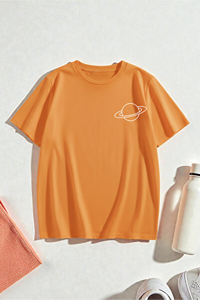 trendypassion Unisex Saturn Printed T-shirt