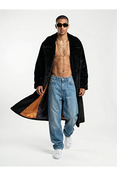 Sun Burners Midnight Rose | Faux Fur - Erkek Siyah Lüks Peluş Kürk