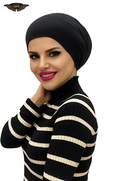ALDAIYR Hijab Elastic Non-Slip Seamless Snap-On Marine Cap Practical Bonnet