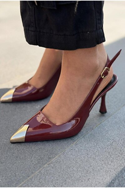I Love Shoes Caligo Stiletto Burgundy Patent Leather