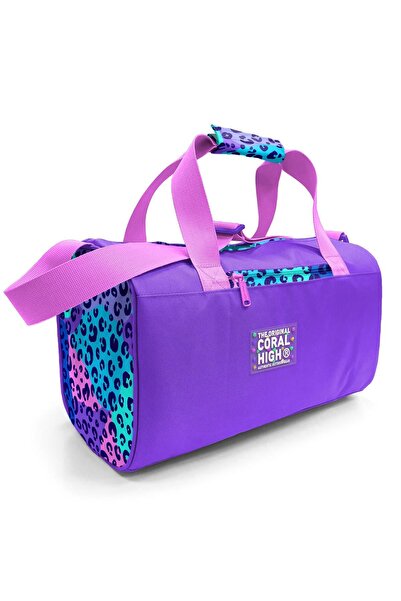 Coral High Αθλητική τσάντα μωβ Leopard 27532
