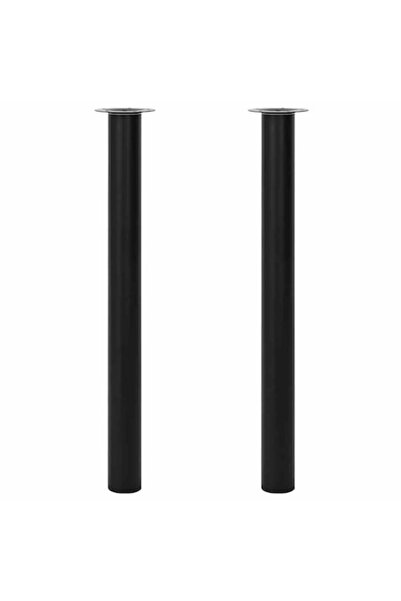 vidaxl Set de picioare telescopice pentru masă, 2 buc., negre, 710 mm-1100 mm
