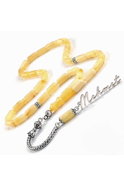 TESBİHCİBABA İsmine Özel El Boy Tiger Kaya Damla Kehribar Tesbih