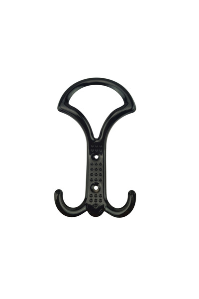 OEM Half-moon coat rack, black