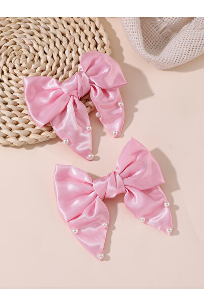 Take Two By Styli Pack of 2 - Pink Bow Hair Clips