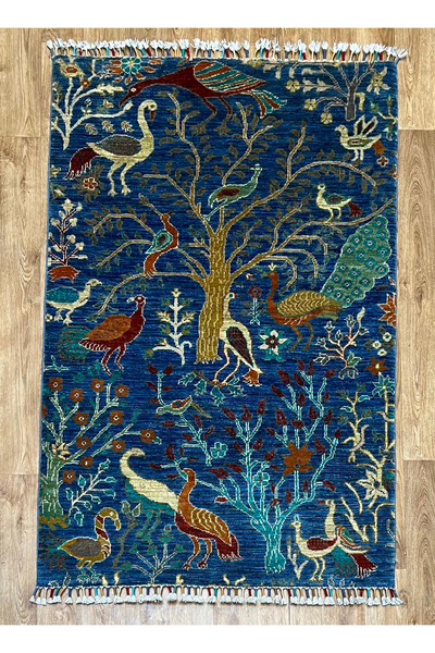 Turkmen Rug El Dokuma Afghan halısı
