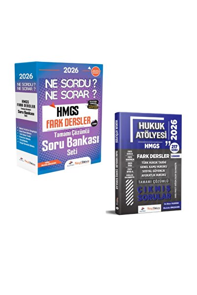 Dizgi Kitap Hukuk Atölyesi 2026 HMGS Fark Dersler Ne Sordu Ne Sorar Soru Bank...