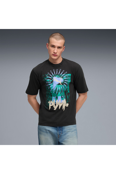 Puma Graphic Men's Black T-Shirt