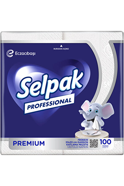 Selpak مناديل سيلباك بروف جارسون القابلة للطي 33*33 100 قطعة * 24 عبوة