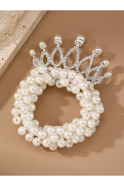 Take Two By Styli Pearl Crown Embellished Hair Tie